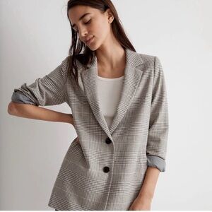 Madewell Women's Dorset Blazer in Galloway Plaid